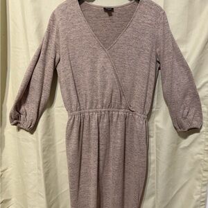 a.n.a Mauve Long Sleeve Dress
